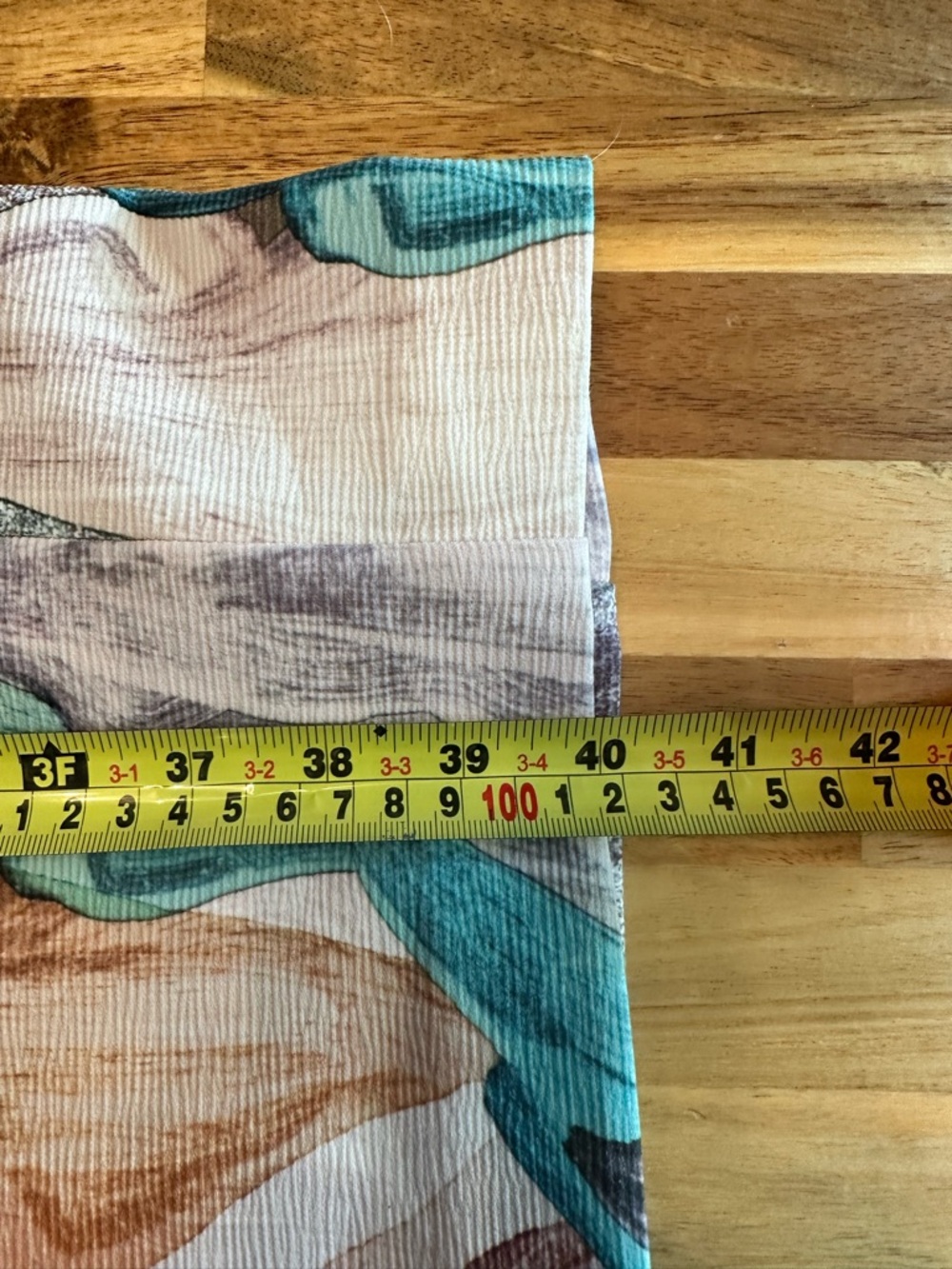 H & M Watercolor Abstract Printed Sheath Midi Dress in Multi-Color size 8 - Picture 15 of 16